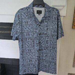 VALOR Blue Casual Button Down Shirt